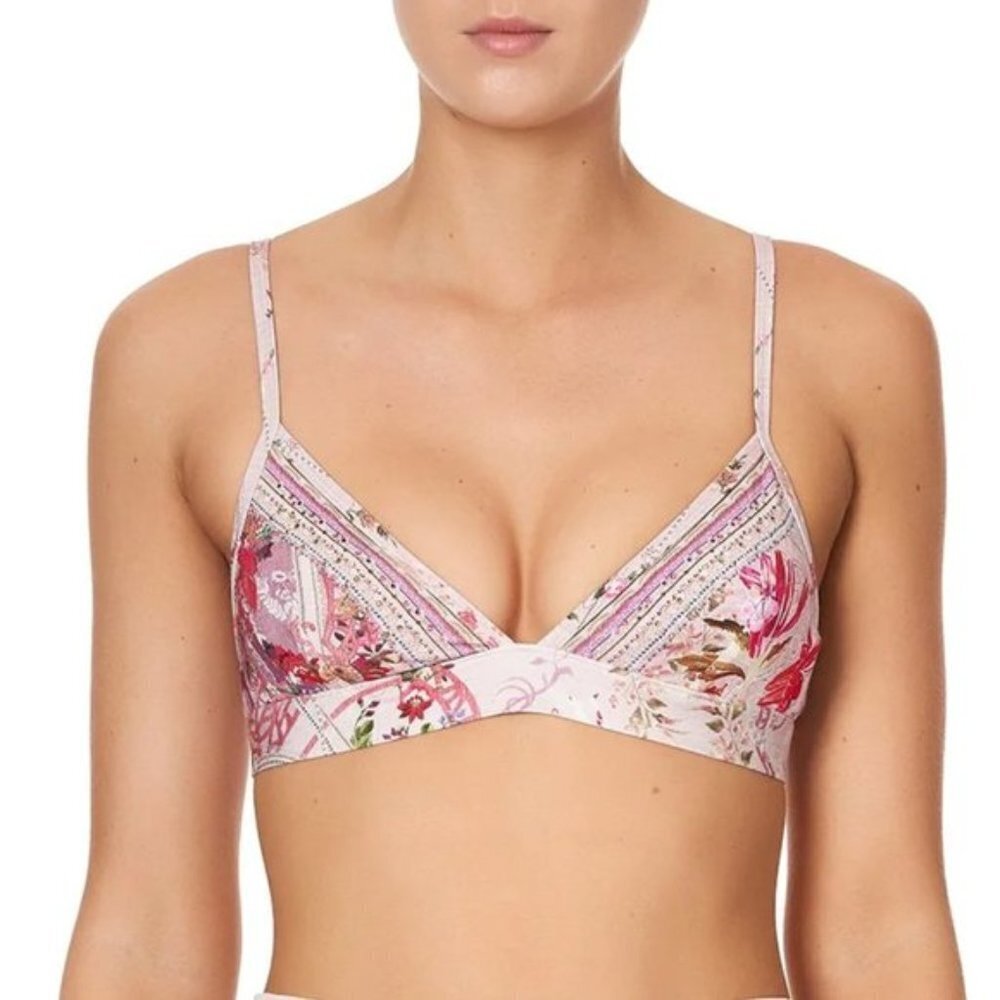 Camilla Istenanya Soft Bra Small Bralette Crop Barbie Pink Barbiecore